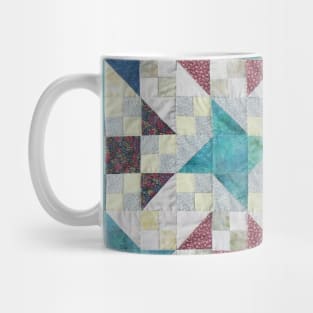 Churn Dash and Falling Stars Quilt Mug